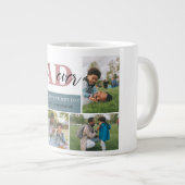 Eenvoudig Beste Pap Ooit Vaders Dag Pap 4 foto Grote Koffiekop (Voorkant rechts)