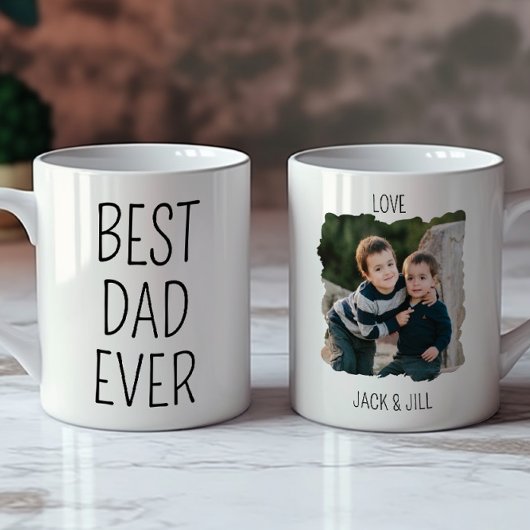 Eenvoudig Beste PAPA Ooit Elegant Keepsake Kinder Koffiemok