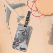 Eenvoudig beste papa ooit foto Bagagelabel