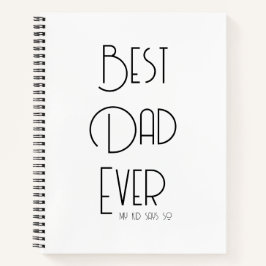 Eenvoudig Beste Papa Ooit Grappig Notitieboek