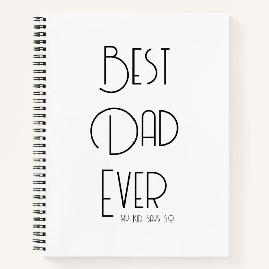 Eenvoudig Beste Papa Ooit Grappig Notitieboek (Voorkant)