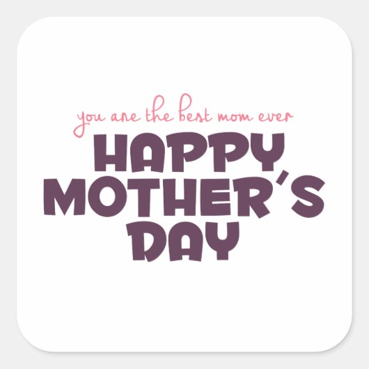 Eenvoudig beste Sticker voor mama ooit (Voorkant)