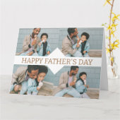 Eenvoudig beste vader ooit Eenvoudige Fotovaders D Kaart (Gele Bloem)