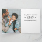 Eenvoudig beste vader ooit Eenvoudige Fotovaders D Kaart (Binnen)