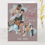 Eenvoudig beste vader ooit Eenvoudige Fotovaders D Kaart (Gele Bloem)