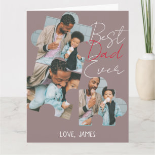 Eenvoudig beste vader ooit Eenvoudige Fotovaders D Kaart