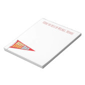 Eenvoudig beste vader ooit Pennant Minimal Vaderda Notitieblok (Linkerzijde)