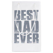 Eenvoudig beste vader ooit Vaderdag | Gift Bag Klein Cadeauzakje (Achterkant)