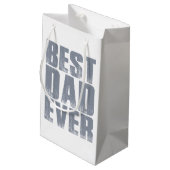 Eenvoudig beste vader ooit Vaderdag | Gift Bag Klein Cadeauzakje (Achterkant Gekanteld)