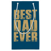 Eenvoudig beste vader ooit Vaderdag | Gift Bag Klein Cadeauzakje (Achterkant)