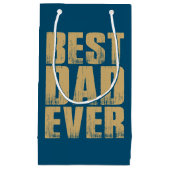 Eenvoudig beste vader ooit Vaderdag | Gift Bag Klein Cadeauzakje (Voorkant)