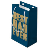 Eenvoudig beste vader ooit Vaderdag | Gift Bag Klein Cadeauzakje (Achterkant Gekanteld)