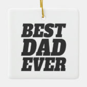 Eenvoudig beste vader ooit Vaderdag | ORNAMENT (Voorkant)