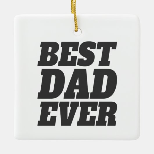 Eenvoudig beste vader ooit Vaderdag | ORNAMENT (Voorkant)
