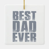 Eenvoudig beste vader ooit Vaderdag | ORNAMENT (Achterkant)