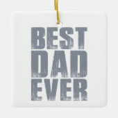 Eenvoudig beste vader ooit Vaderdag | ORNAMENT (Voorkant)