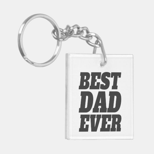 Eenvoudig beste vader ooit Vaderdag | SLEUTELHANGE Sleutelhanger (Voorkant Links)
