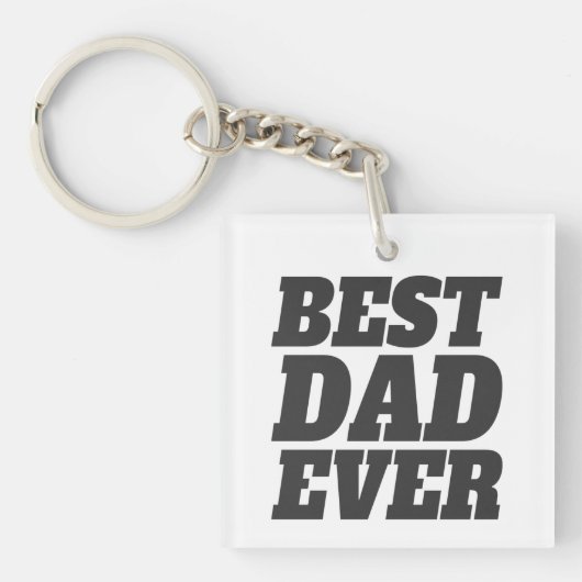Eenvoudig beste vader ooit Vaderdag | SLEUTELHANGE Sleutelhanger (Voorkant)