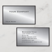 Eenvoudig besteld Silver Corporate Visitekaartje (Voorkant / Achterkant)