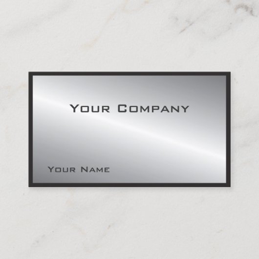 Eenvoudig besteld Silver Corporate Visitekaartje (Voorkant)