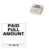 Eenvoudig "BETAALBEDRAG" Rubberstempel (Gestempeld)