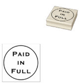Eenvoudig "betaald in volledig" rubberstempel (Gestempeld)