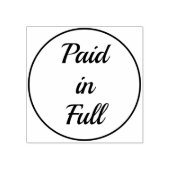 Eenvoudig "betaald in volledig" rubberstempel (Afrduk)