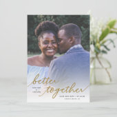 Eenvoudig beter samen Manuscript Volledige Foto | Save The Date (Staand voorkant)