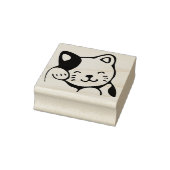 Eenvoudig bewegend Lucky Cat Rubberstempel (Stempel)
