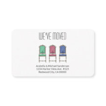 Eenvoudig bewegende aankondiging kleurrijke minima