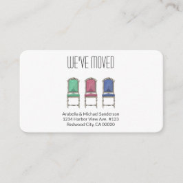 Eenvoudig bewegende aankondiging kleurrijke minima