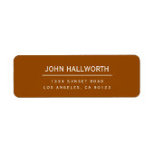 Eenvoudig bewerkbaar rendement etiket (Voorkant)