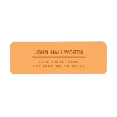 Eenvoudig bewerkbaar rendement etiket (Voorkant)