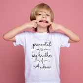 Eenvoudig Big Brother Zuster Zwart-wit Script T-shirt