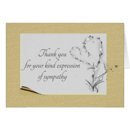 Eenvoudig bijtend Floral Heart, Bedankt voor sympa