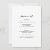 Eenvoudig bijtende Boho-bloem in één bruiloft Kaart (Achterkant)