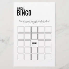 Eenvoudig Bingo-Vrijgezellenfeest