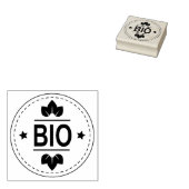 Eenvoudig bioproduct, milieuvriendelijk rubberstempel (Gestempeld)