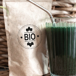 Eenvoudig bioproduct, milieuvriendelijk rubberstempel