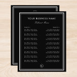 Eenvoudig 'Black Lijst Border Restaurant Cafe Take Flyer<br><div class="desc">Deze eenvoudige,  elegante sjabloon zou voor uw zaken/promotionele behoeften geweldig zijn. Voeg je eigen gegevens eenvoudig toe door op de optie 'personaliseren' te klikken.</div>