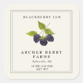 Eenvoudig  BlackBerry Jam Jar Label