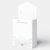 Eenvoudig blad en roze lotus met Mandala bruiloft Bedankdoosjes (Geopend)