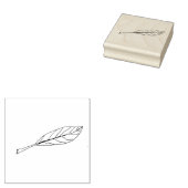 Eenvoudig blad, Hand getrokken originele kunst Rubberstempel (Gestempeld)