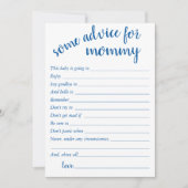 Eenvoudig blauw advies | Cerulean Keepsake Kaart (Voorkant)