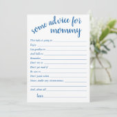 Eenvoudig blauw advies | Cerulean Keepsake Kaart (Staand voorkant)