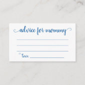 Eenvoudig blauw advies | Cerulean Keepsake Kaart (Voorkant)