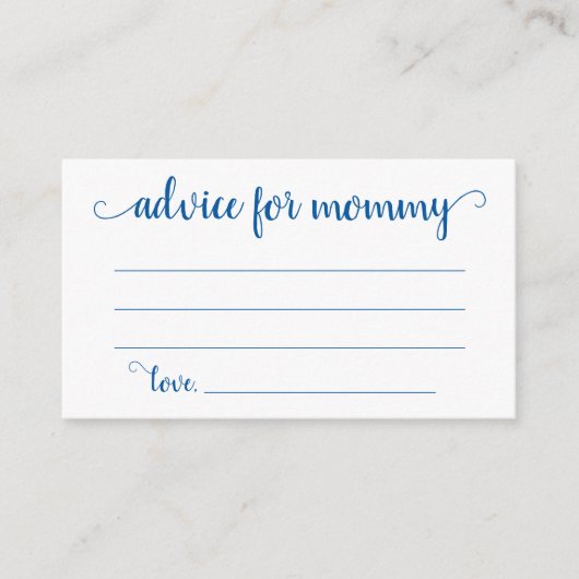 Eenvoudig blauw advies | Cerulean Keepsake Kaart (Voorkant)