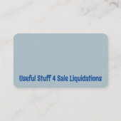 Eenvoudig Blauw Dankkaarten Informatiekaartje (Achterkant)