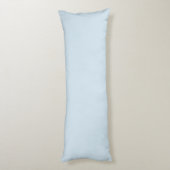 Eenvoudig Blauw Driedelig Monogram Lichaamskussen (Achterkant (Verticaal))