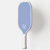 Eenvoudig Blauw Elegant Monogram Pickleball Paddle (Links)
